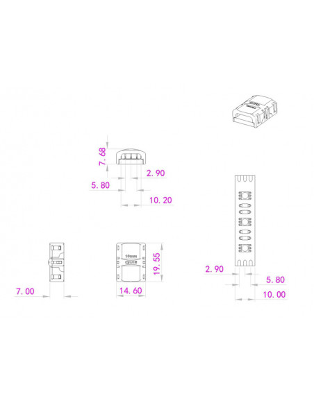 EUROLITE LED Strip Connector 3Pin 10mm