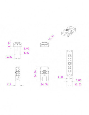 EUROLITE LED Strip flexible Connector...