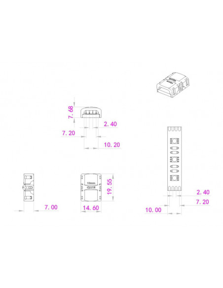 EUROLITE LED Strip Connector 4Pin 10mm