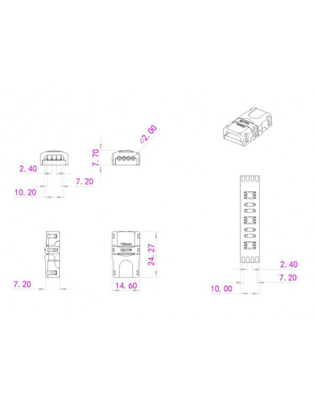 EUROLITE LED Strip Power Contact 4Pin 10mm