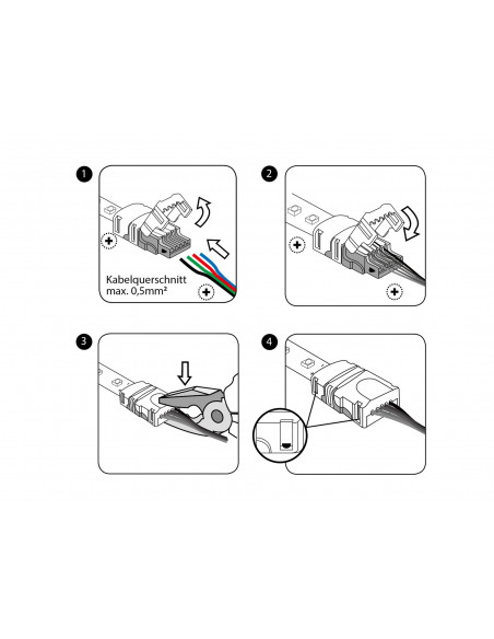 EUROLITE LED Strip Power Contact 5Pin 12mm