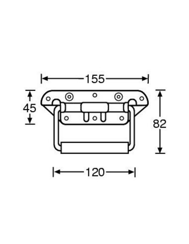 Asa de mola rack sem espelho 34482