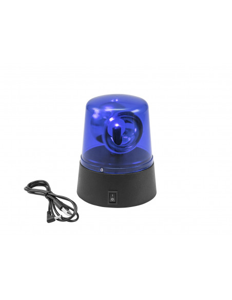 EUROLITE LED Mini Police Beacon blue USB/Battery