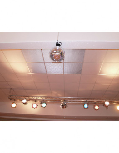 EUROLITE T-36 Pinspot with Plug, silver