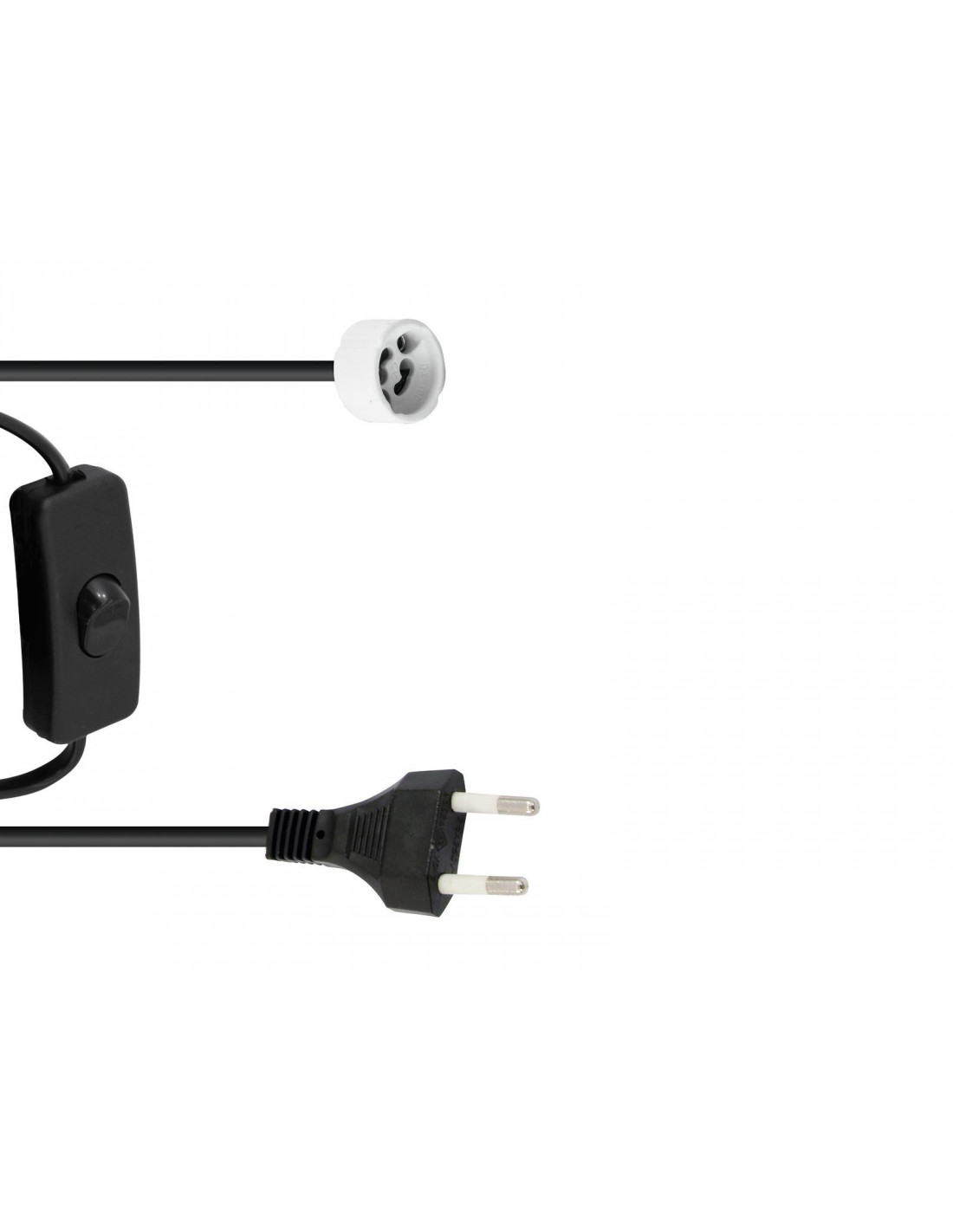 EUROLITE GU10 Socket Power Cable, Plug, Switch