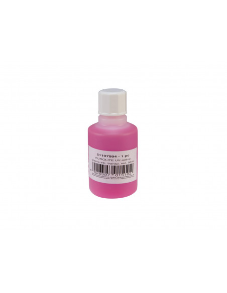 EUROLITE UV-active Stamp Ink, transparent red, 50ml