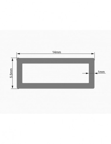 EUROLITE Tubing 14x5.5mm clear LED...
