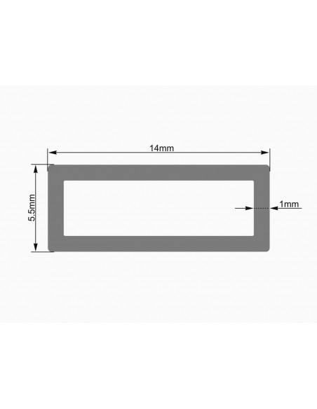 EUROLITE Tubing 14x5.5mm clear LED Strip 2m
