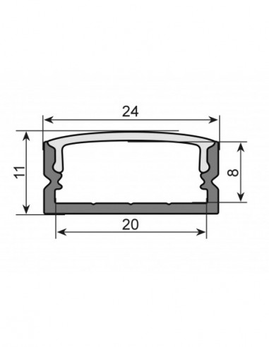 EUROLITE U-profile 20mm for LED Strip...