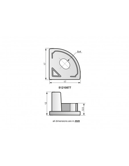 EUROLITE End Caps for Corner Profile silver