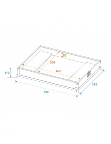ROADINGER Flightcase ICE-100/ICE-101