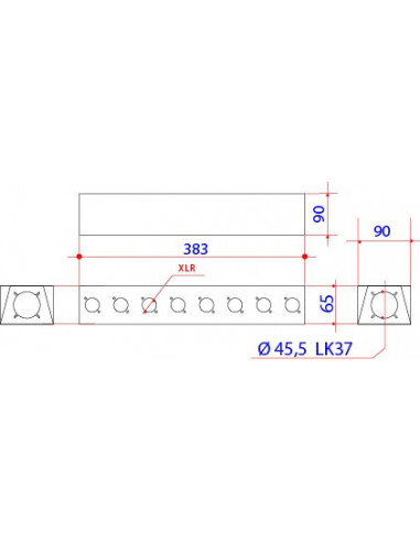 Caixa Palco Stagebox para 12 XLR