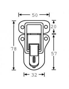Fecho para aloquete zincado 2
