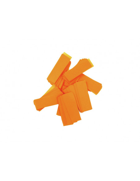 TCM FX Slowfall Confetti rectangular 55x18mm, neon-orange, uv active, 1kg