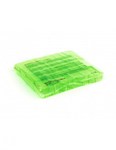 TCM FX Slowfall Confetti rectangular 55x18mm, neon-green, uv active, 1kg