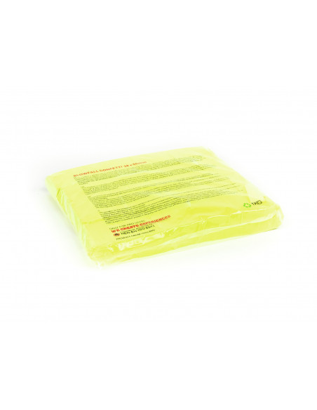 TCM FX Slowfall Confetti rectangular 55x18mm, neon-yellow, uv active, 1kg