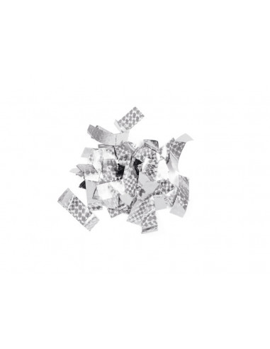 TCM FX Metallic Confetti rectangular 55x18mm, silver, laser effect, 1kg