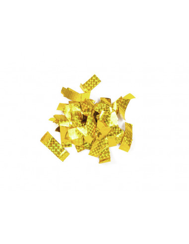 TCM FX Metallic Confetti rectangular 55x18mm, gold, laser effect, 1kg