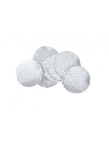 TCM FX Metallic Confetti round 55x55mm, silver, 1kg