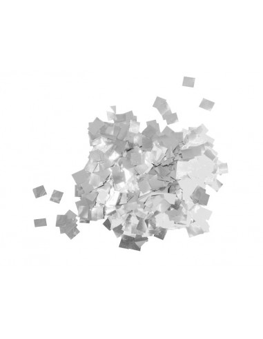 TCM FX Metallic Confetti Raindrops 6x6mm, silver, 1kg
