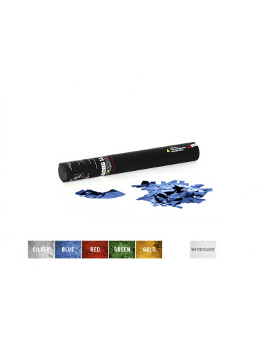 TCM FX Handheld Confetti Cannon 50cm, blue metallic