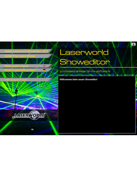 LASERWORLD ShowNET incl. Showeditor Lasershow Software