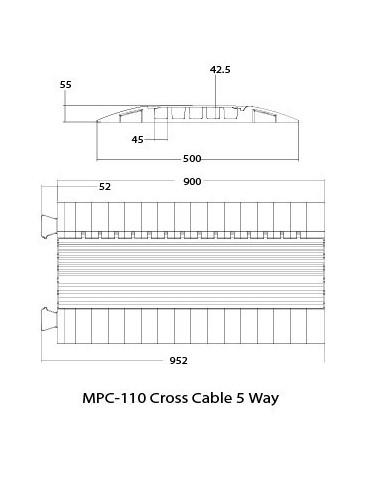 MPC 110 Passa Cabos 5 Vias