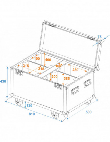 ROADINGER Flightcase 4x...