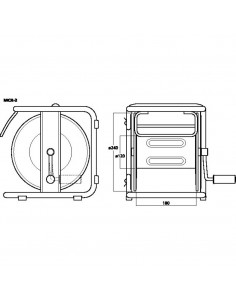 Enrolador Roldana Cabo Multipar MCR-2 2