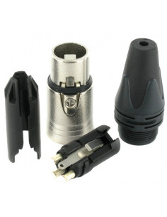 NEUTRIK  NC3FXX Ficha XLR  Femea Cabo 3 Pinos 2