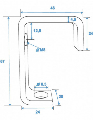 EUROLITE TH-25 Theatre Clamp silver