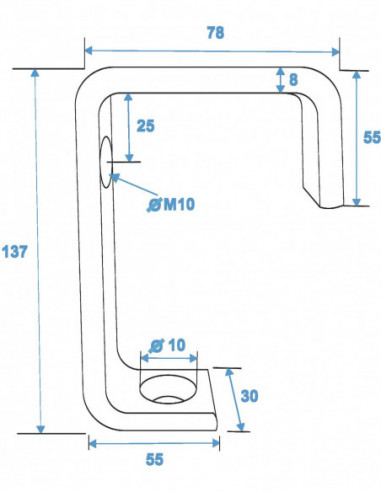 EUROLITE TH-52 Theatre Clamp silver