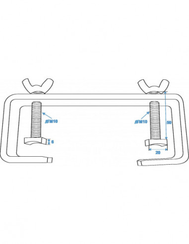 EUROLITE TCH-50/20H C-Clamp silver