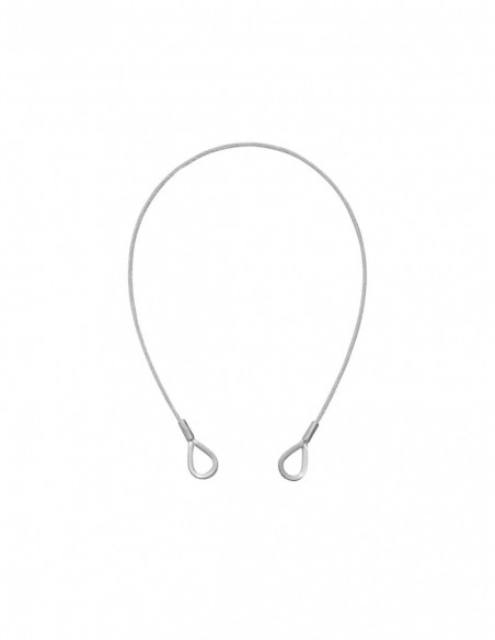 EUROLITE Steel Rope 600x3mm silver with Thimbles