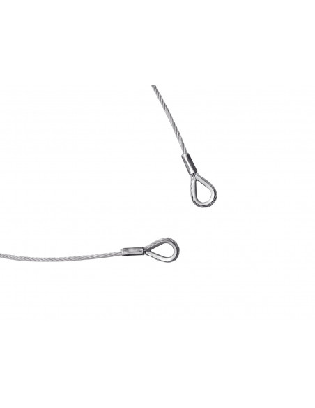 EUROLITE Steel Rope 1000x4mm silver with Thimble