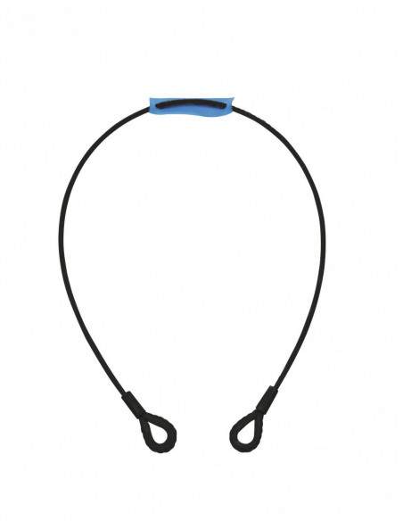 EUROLITE Steel Rope 1000x6mm black with Thimbles