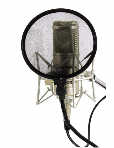 OMNITRONIC Microphone-Pop Filter, black