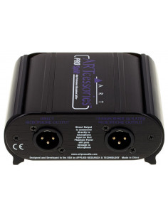 ART Splitter Isolado Microfone 1 In 2 Out XLR 2