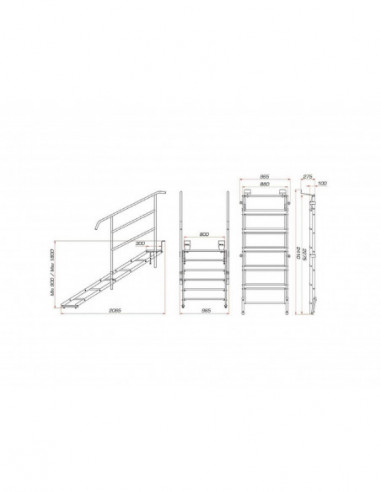 GUIL ECP-06/440 Stage Stair