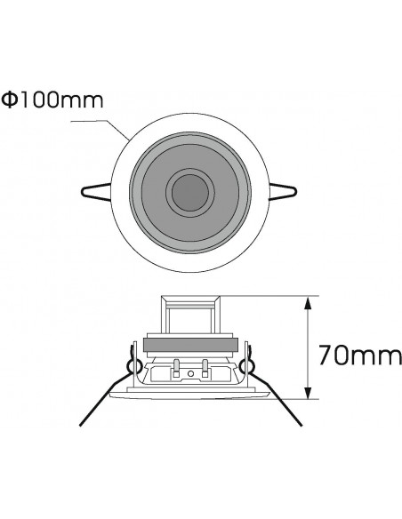 OMNITRONIC CS-2.5C Ceiling Speaker silver