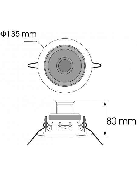 OMNITRONIC CS-4S Ceiling Speaker black