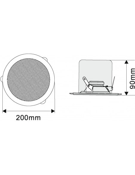 OMNITRONIC CSC-6 Ceiling Speaker
