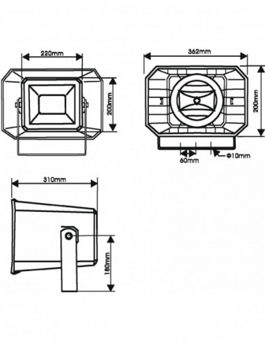 OMNITRONIC HS-60 PA Horn Speaker