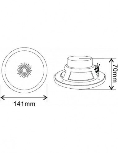 OMNITRONIC WF-4 Flush-Mount Speaker