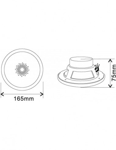 OMNITRONIC WF-5 Flush-Mount Speaker