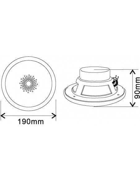 OMNITRONIC WF-6 Flush-Mount Speaker