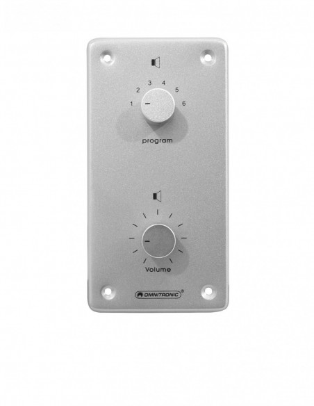 OMNITRONIC PA Vol Contr/Prog Select 10W mono sil