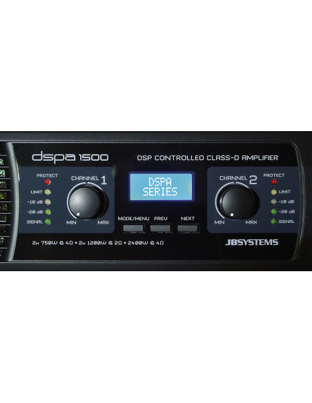 JBS DSPA1500 Amplificador DSP 2x1200W