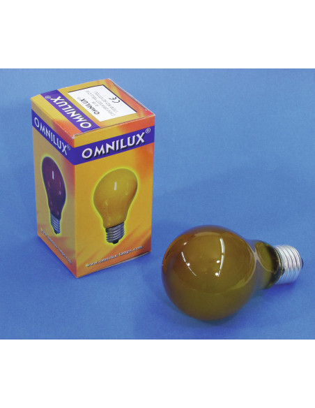 OMNILUX A19 230V/25W E-27 yellow