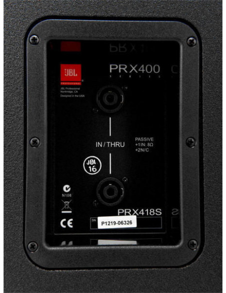 JBL PRX418S Subwoofer Passivo 18" 800/1600W